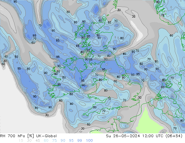 RV 700 hPa UK-Global zo 26.05.2024 12 UTC