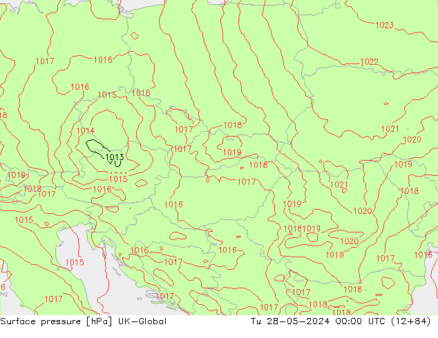 приземное давление UK-Global вт 28.05.2024 00 UTC