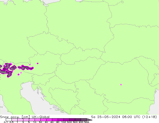 Snow accu. UK-Global Sa 25.05.2024 06 UTC