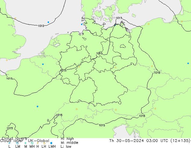 Cloud layer UK-Global  30.05.2024 03 UTC