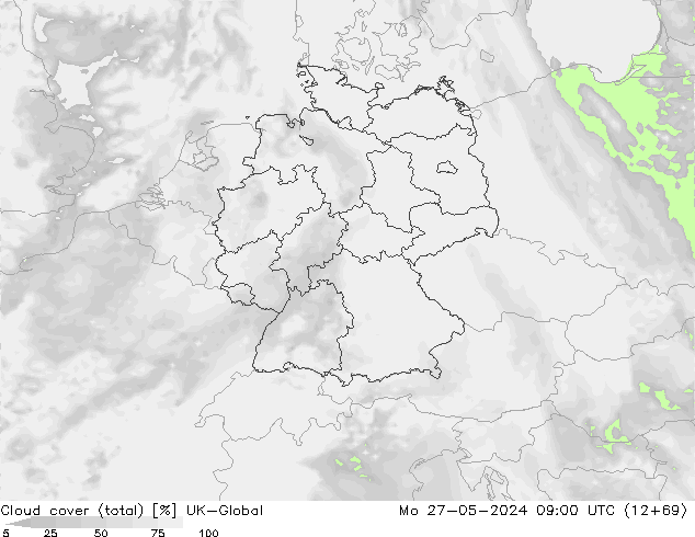 Bulutlar (toplam) UK-Global Pzt 27.05.2024 09 UTC