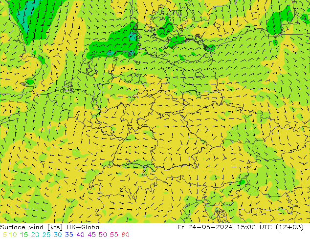 ветер 10 m UK-Global пт 24.05.2024 15 UTC