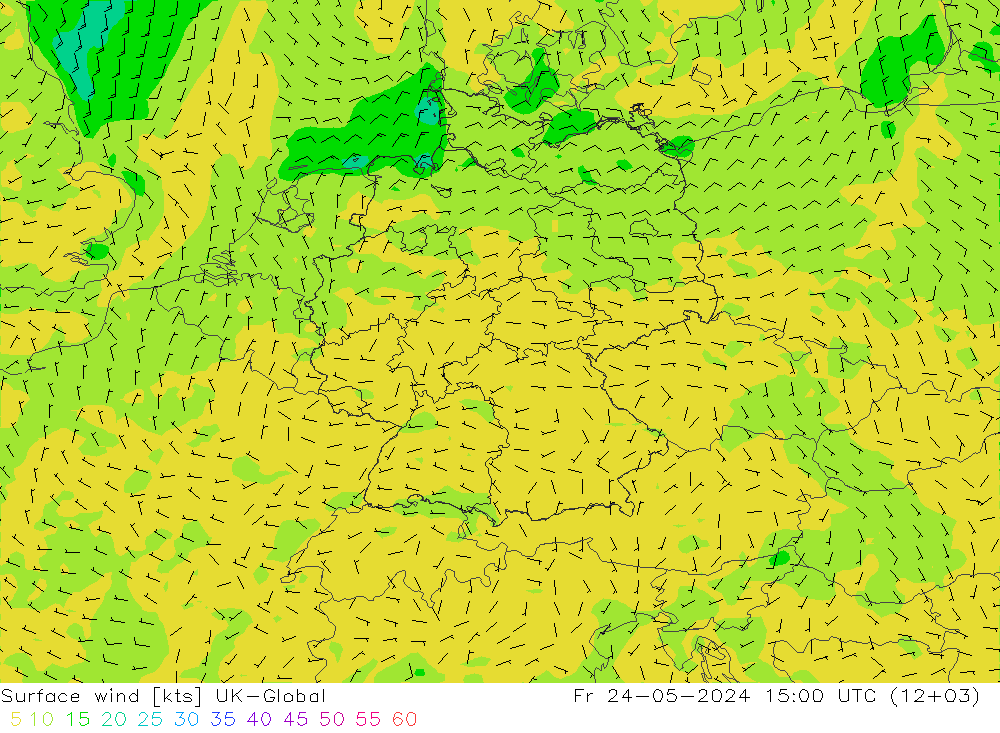 Bodenwind UK-Global Fr 24.05.2024 15 UTC