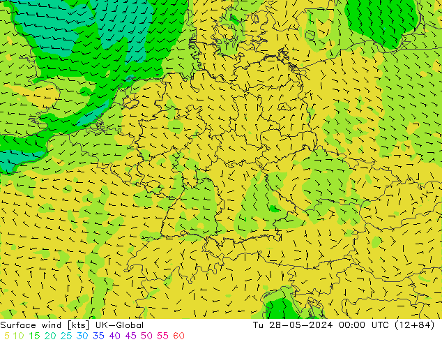 Rüzgar 10 m UK-Global Sa 28.05.2024 00 UTC