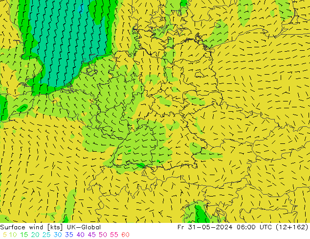 ветер 10 m UK-Global пт 31.05.2024 06 UTC