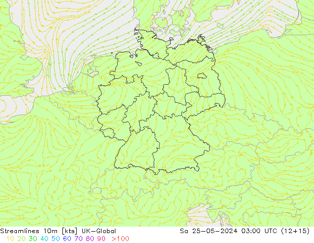 Streamlines 10m UK-Global Sa 25.05.2024 03 UTC