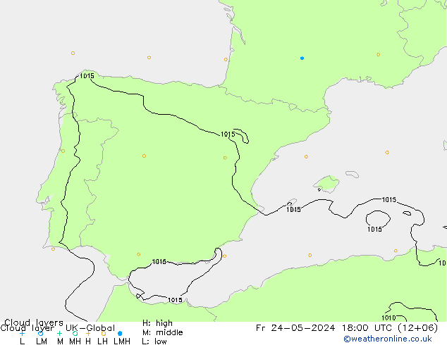 Cloud layer UK-Global  24.05.2024 18 UTC