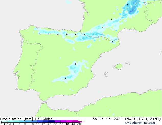 Srážky UK-Global Ne 26.05.2024 21 UTC