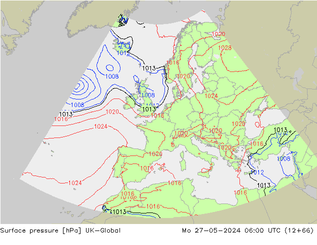 Yer basıncı UK-Global Pzt 27.05.2024 06 UTC