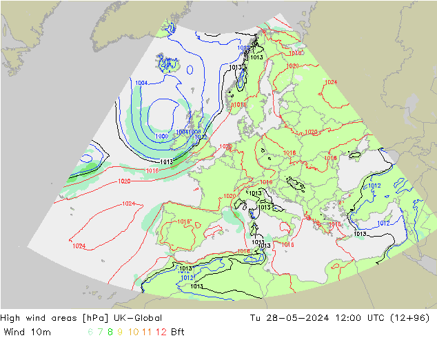 yüksek rüzgarlı alanlar UK-Global Sa 28.05.2024 12 UTC