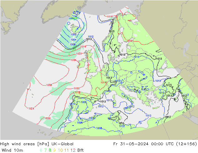 High wind areas UK-Global ven 31.05.2024 00 UTC