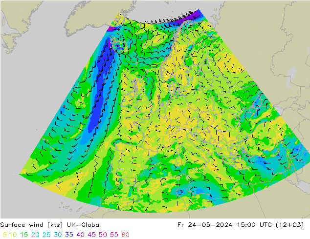 Surface wind UK-Global Pá 24.05.2024 15 UTC