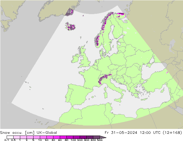 Snow accu. UK-Global vie 31.05.2024 12 UTC