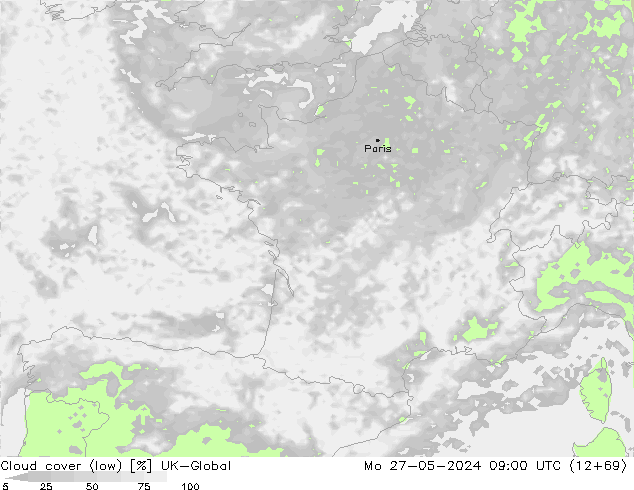 Nuages (bas) UK-Global lun 27.05.2024 09 UTC