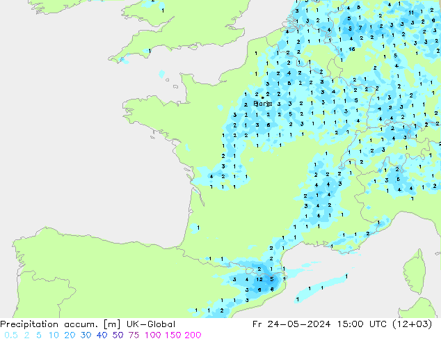 Totale neerslag UK-Global vr 24.05.2024 15 UTC