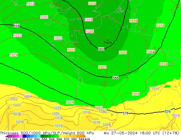 Thck 500-1000hPa UK-Global lun 27.05.2024 18 UTC