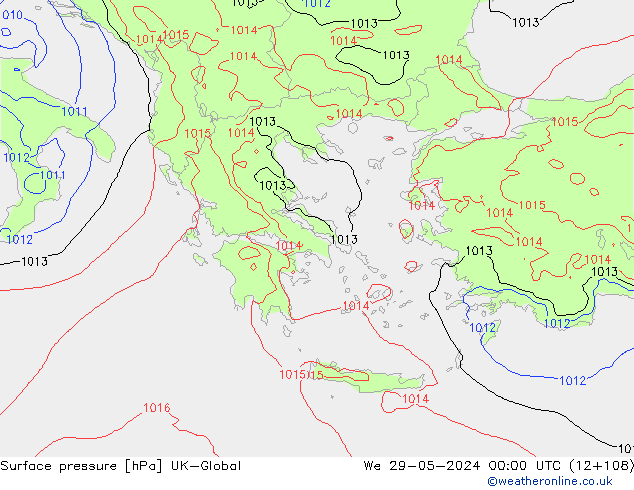 приземное давление UK-Global ср 29.05.2024 00 UTC