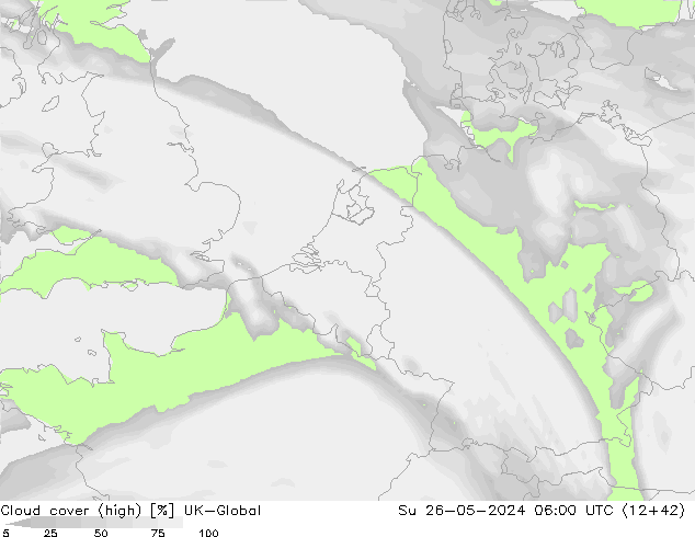 Nubes altas UK-Global dom 26.05.2024 06 UTC