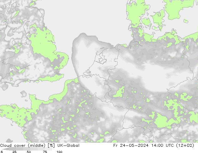 Cloud cover (middle) UK-Global Fr 24.05.2024 14 UTC
