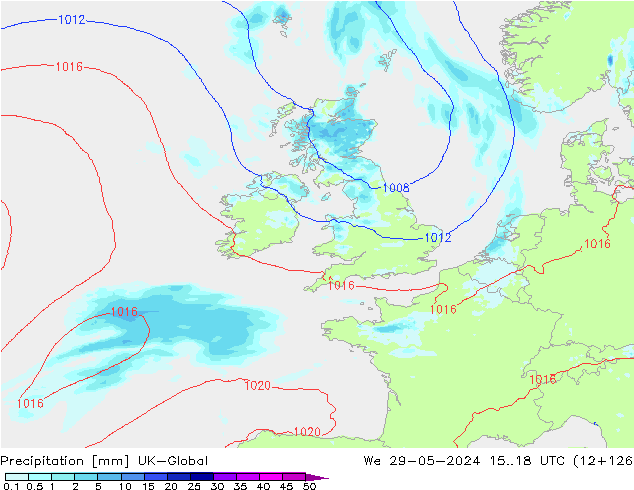 Neerslag UK-Global wo 29.05.2024 18 UTC