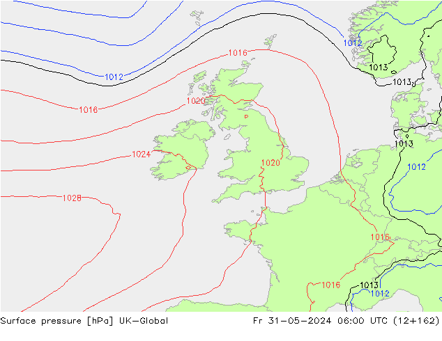Yer basıncı UK-Global Cu 31.05.2024 06 UTC