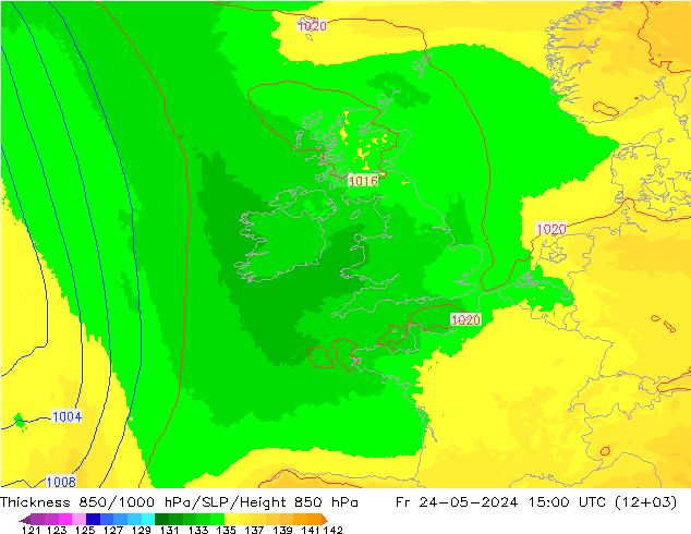 Thck 850-1000 hPa UK-Global Sex 24.05.2024 15 UTC