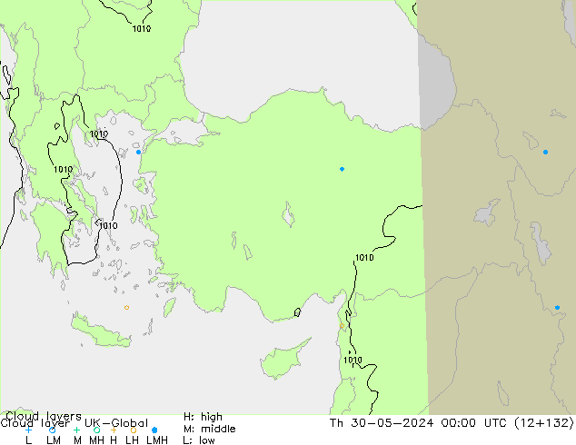 Wolkenschichten UK-Global Do 30.05.2024 00 UTC