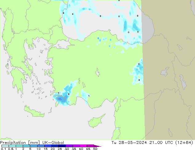 Neerslag UK-Global di 28.05.2024 00 UTC