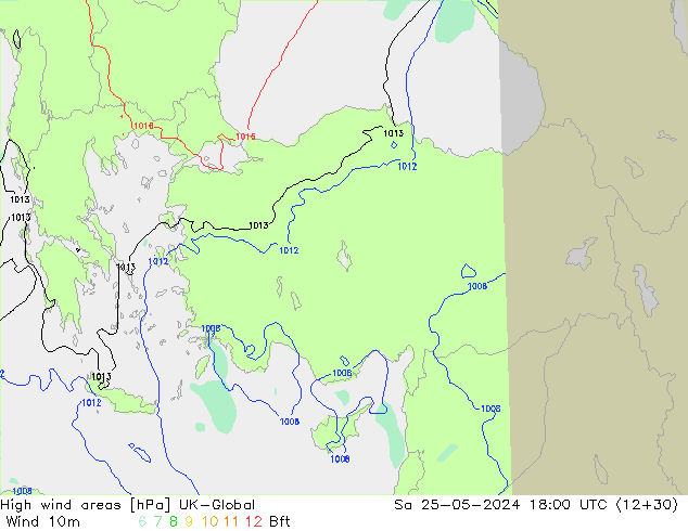 High wind areas UK-Global Sa 25.05.2024 18 UTC