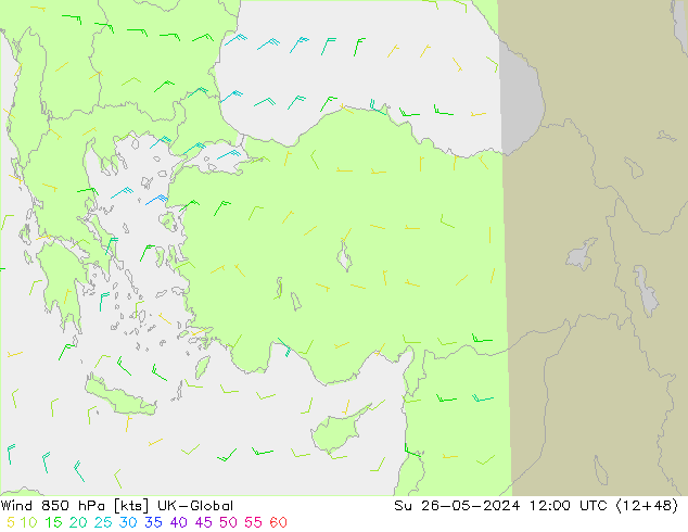  850 hPa UK-Global  26.05.2024 12 UTC