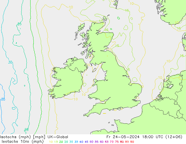 Isotachs (mph) UK-Global  24.05.2024 18 UTC