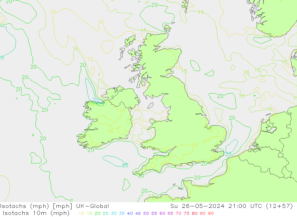 Isotachs (mph) UK-Global dom 26.05.2024 21 UTC