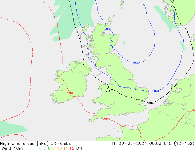 yüksek rüzgarlı alanlar UK-Global Per 30.05.2024 00 UTC