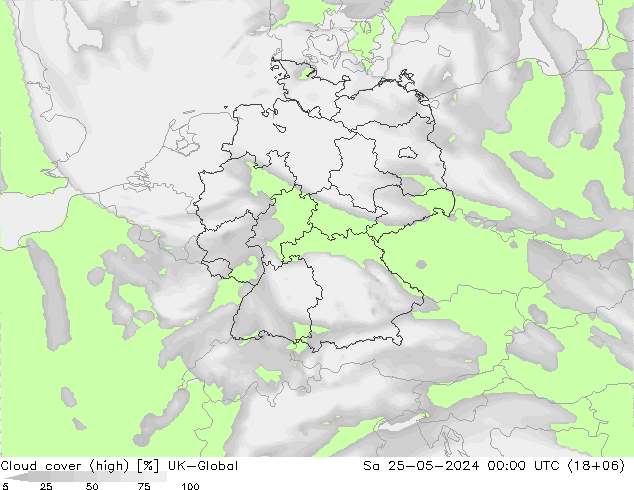 Bulutlar (yüksek) UK-Global Cts 25.05.2024 00 UTC