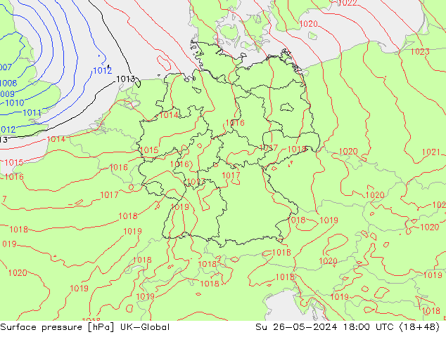 Bodendruck UK-Global So 26.05.2024 18 UTC