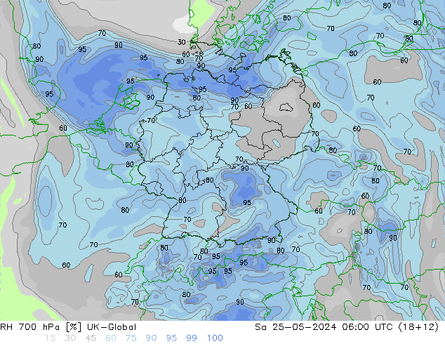 700 hPa Nispi Nem UK-Global Cts 25.05.2024 06 UTC