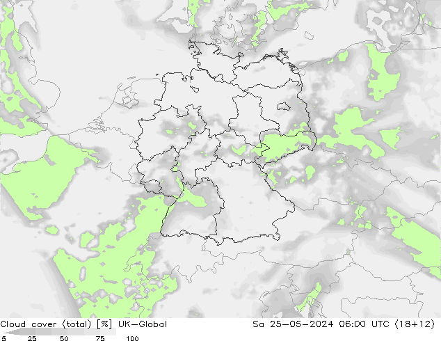 nuvens (total) UK-Global Sáb 25.05.2024 06 UTC