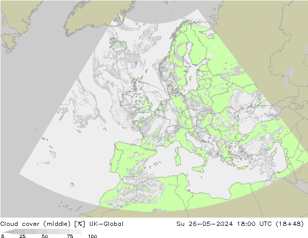 Wolken (mittel) UK-Global So 26.05.2024 18 UTC