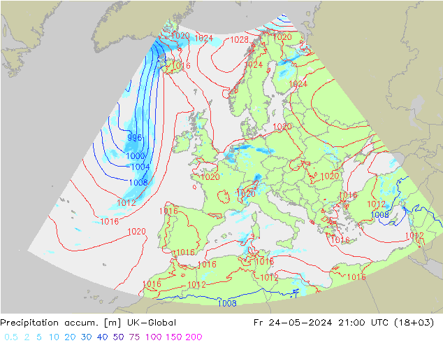 Precipitation accum. UK-Global pt. 24.05.2024 21 UTC