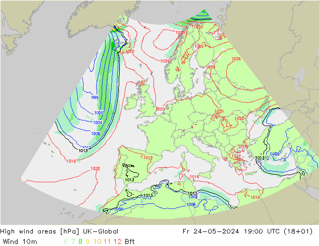 High wind areas UK-Global vie 24.05.2024 19 UTC