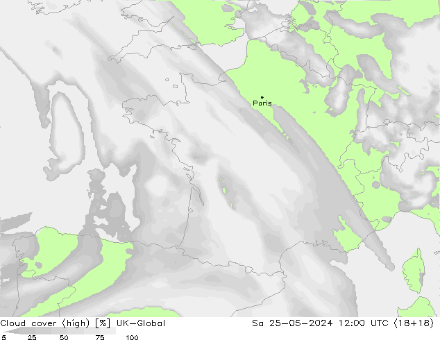 Bulutlar (yüksek) UK-Global Cts 25.05.2024 12 UTC