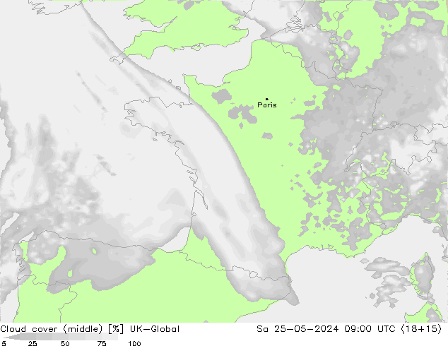 Cloud cover (middle) UK-Global Sa 25.05.2024 09 UTC