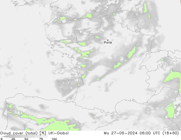 nuvens (total) UK-Global Seg 27.05.2024 06 UTC