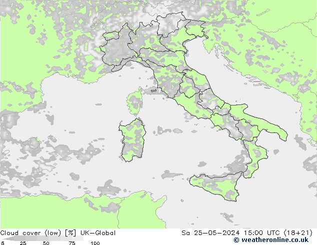 Nubes bajas UK-Global sáb 25.05.2024 15 UTC