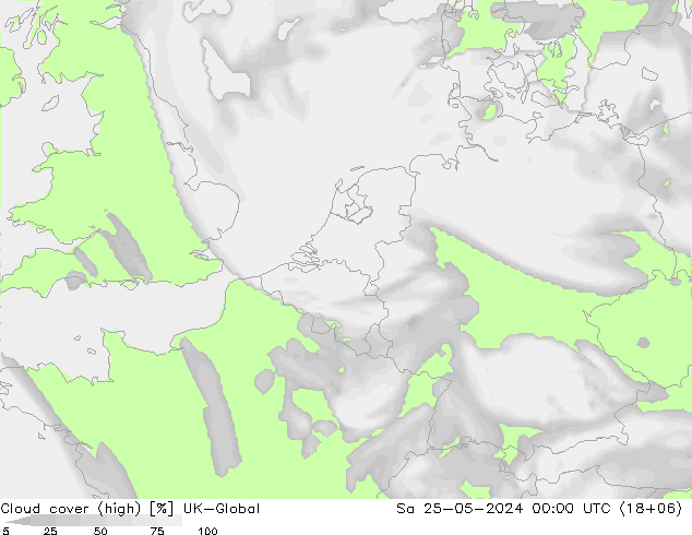 Wolken (hohe) UK-Global Sa 25.05.2024 00 UTC