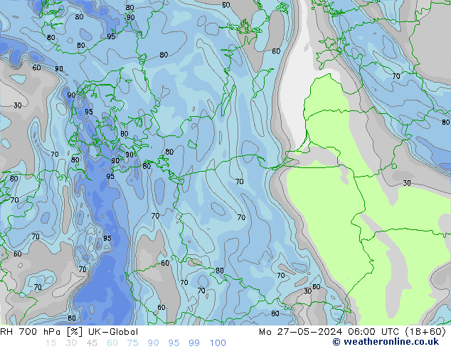 RV 700 hPa UK-Global ma 27.05.2024 06 UTC