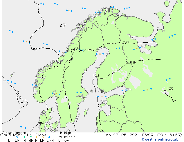 Wolkenschichten UK-Global Mo 27.05.2024 06 UTC