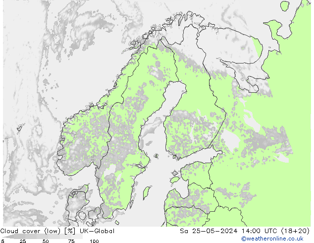 Wolken (tief) UK-Global Sa 25.05.2024 14 UTC