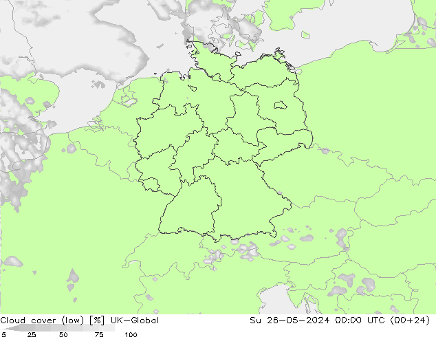 Nubes bajas UK-Global dom 26.05.2024 00 UTC