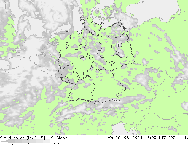 Nuages (bas) UK-Global mer 29.05.2024 18 UTC